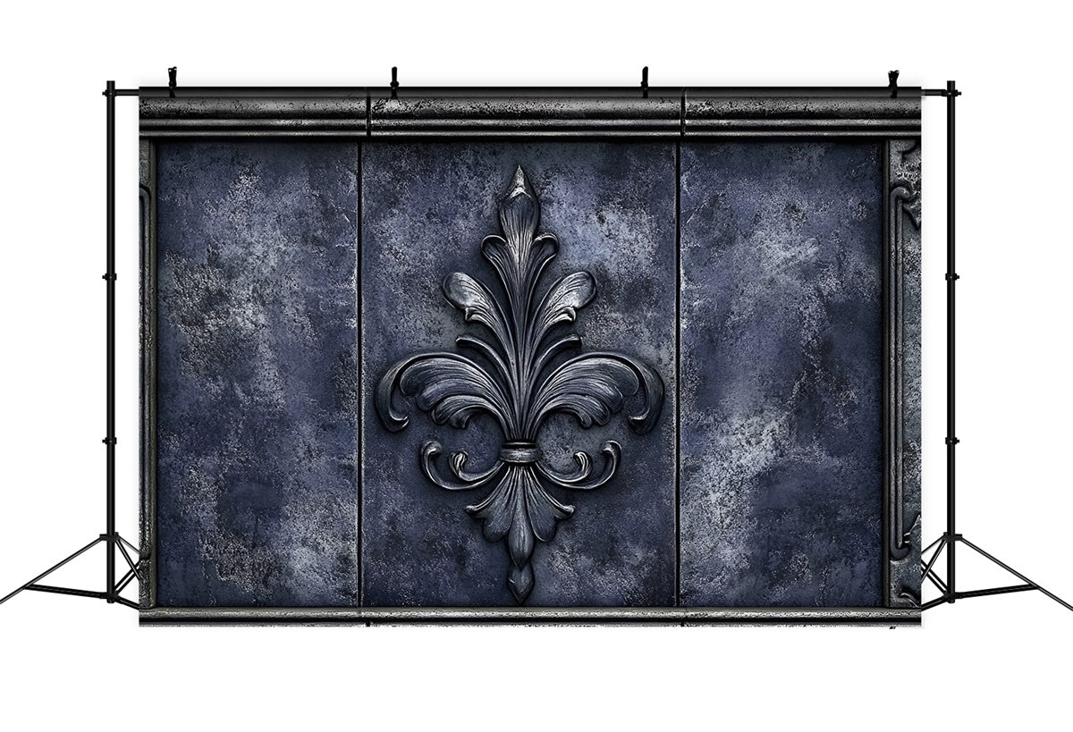 Retro Theme Backdrop Antique Metal Flower Wall Backdrop CSH2-257