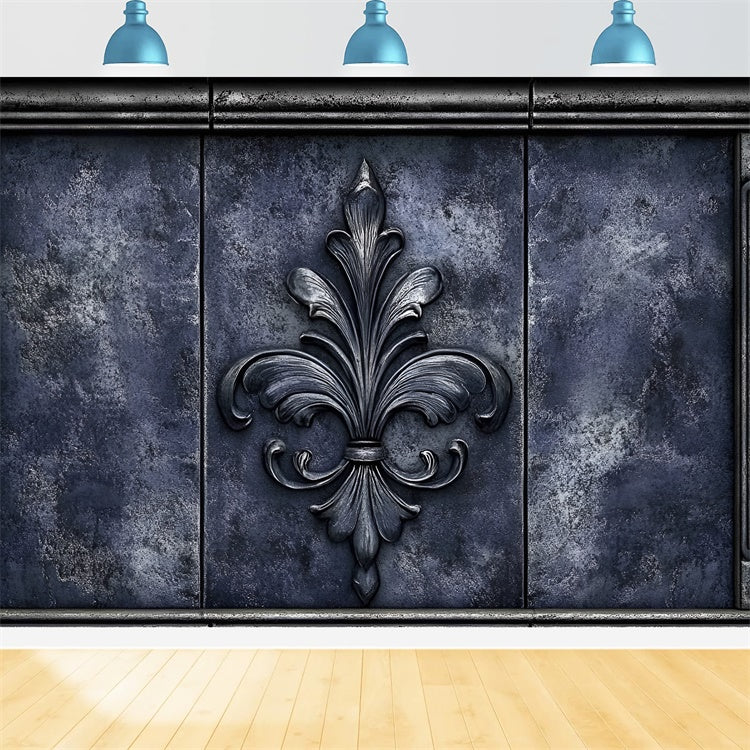 Retro Theme Backdrop Antique Metal Flower Wall Backdrop CSH2-257