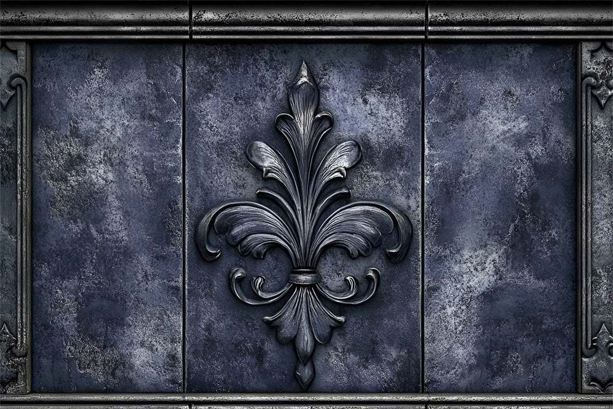 Retro Theme Backdrop Antique Metal Flower Wall Backdrop CSH2-257