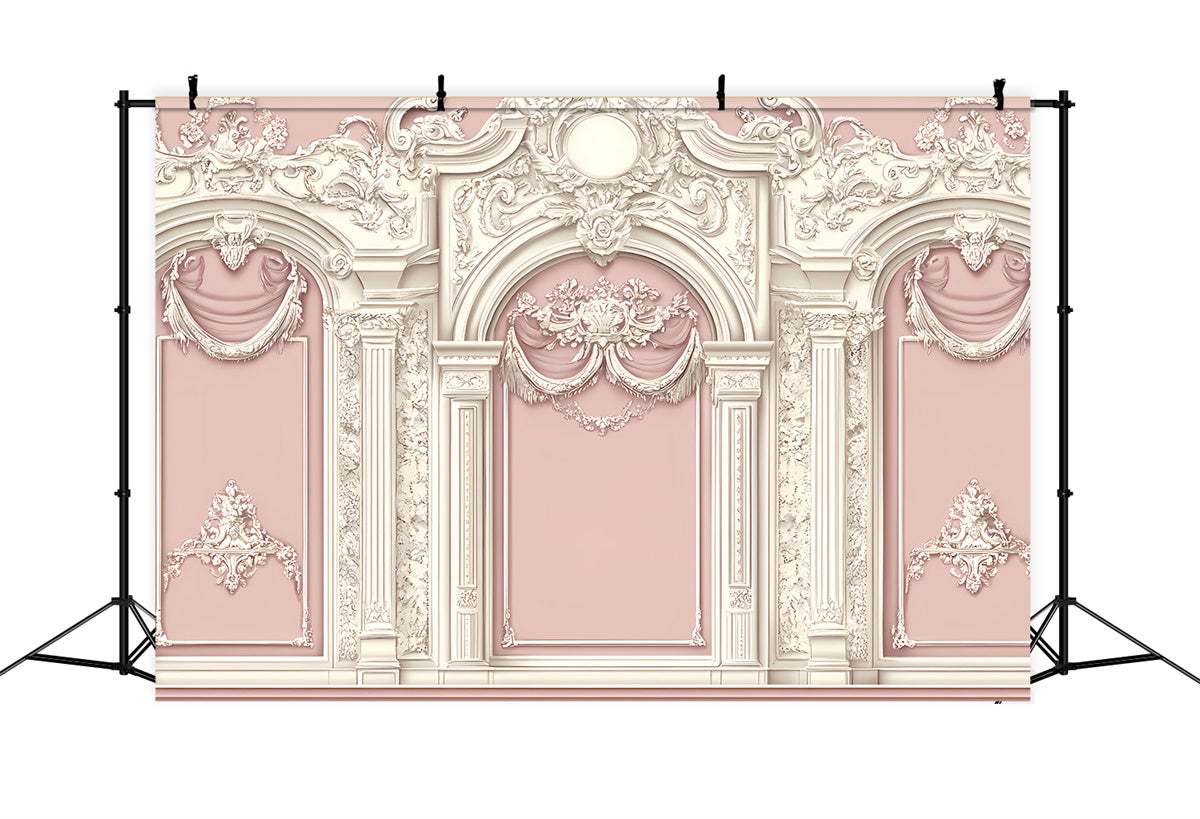 Vintage Wall Backdrop Soft Floral Embossed Wall Backdrop CSH2-260