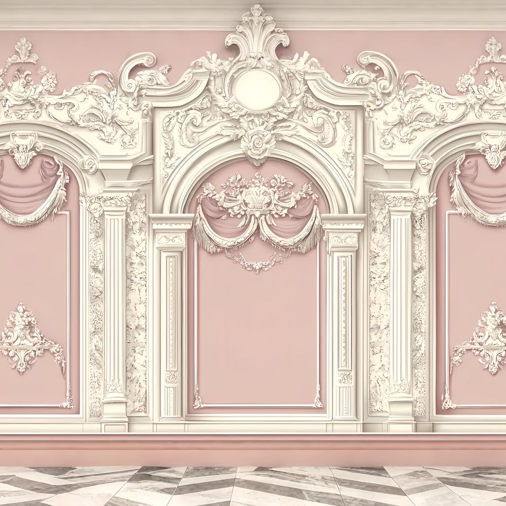 Vintage Wall Backdrop Soft Floral Embossed Wall Backdrop CSH2-260