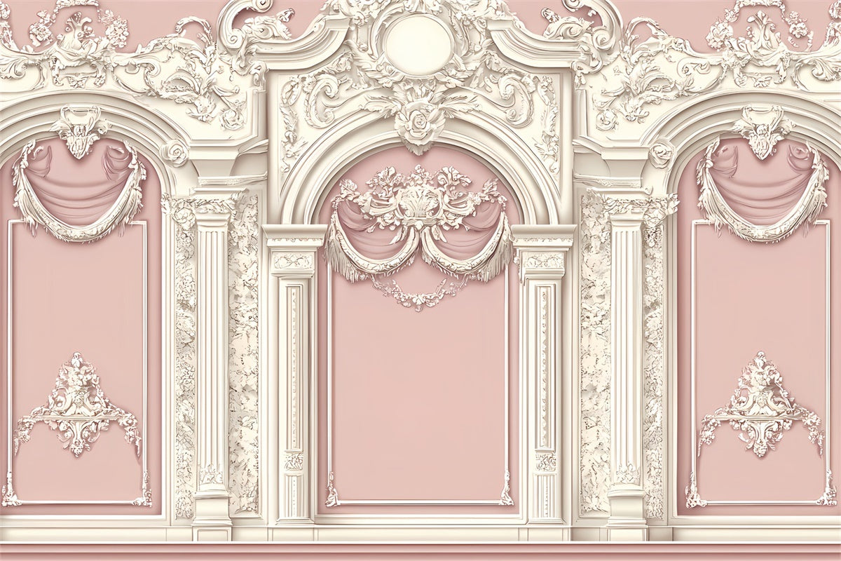 Vintage Wall Backdrop Soft Floral Embossed Wall Backdrop CSH2-260