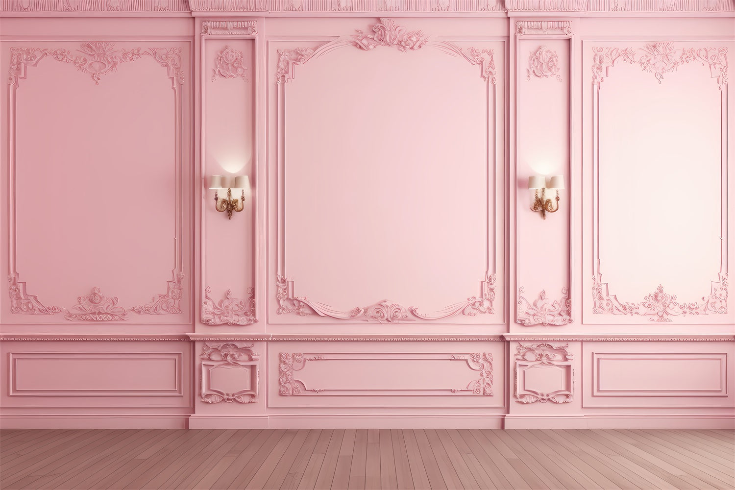 Vintage Wall Backdrop Ornate Romantic Pink Wall Backdrop CSH2-261