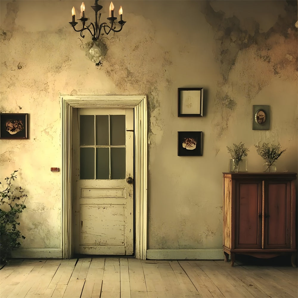 Vintage Wall Backdrop Aged Wall Vintage Door Backdrop CSH2-268