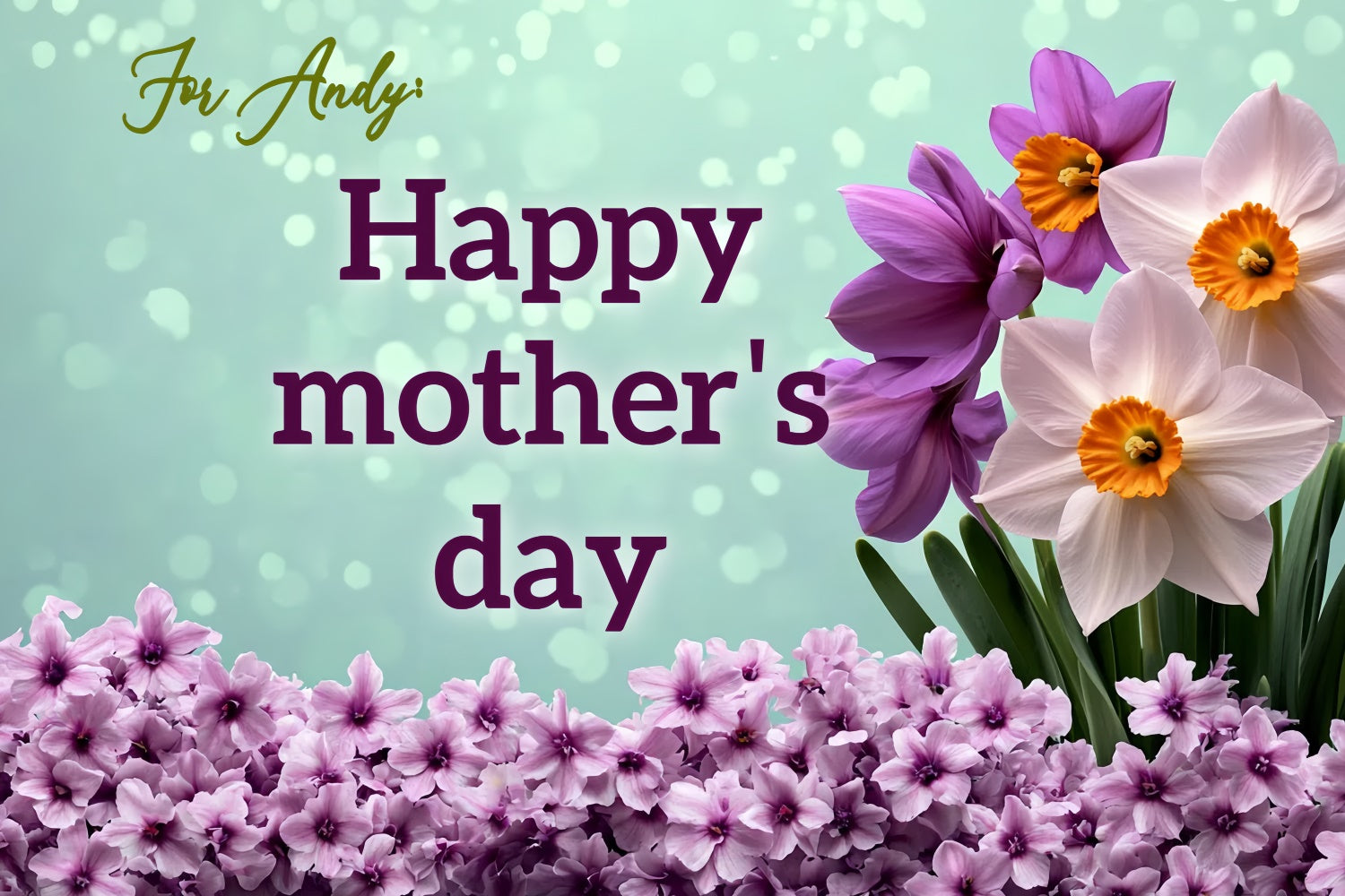 Backdrops For Mother's Day Elegant Floral Bokeh Custom Backdrop CSH3-116