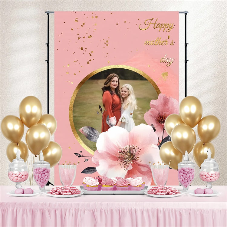 Backdrop For Mothers Day Delicate Pink Blossom Custom Backdrop CSH3-129