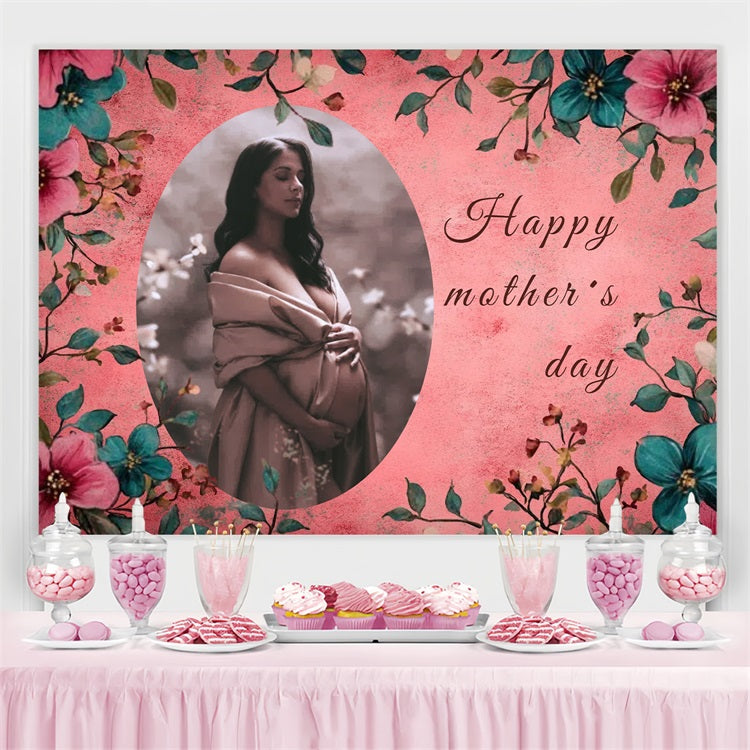 Mother's Day Backdrops Vintage Floral Elegant Custom Backdrop CSH3-142