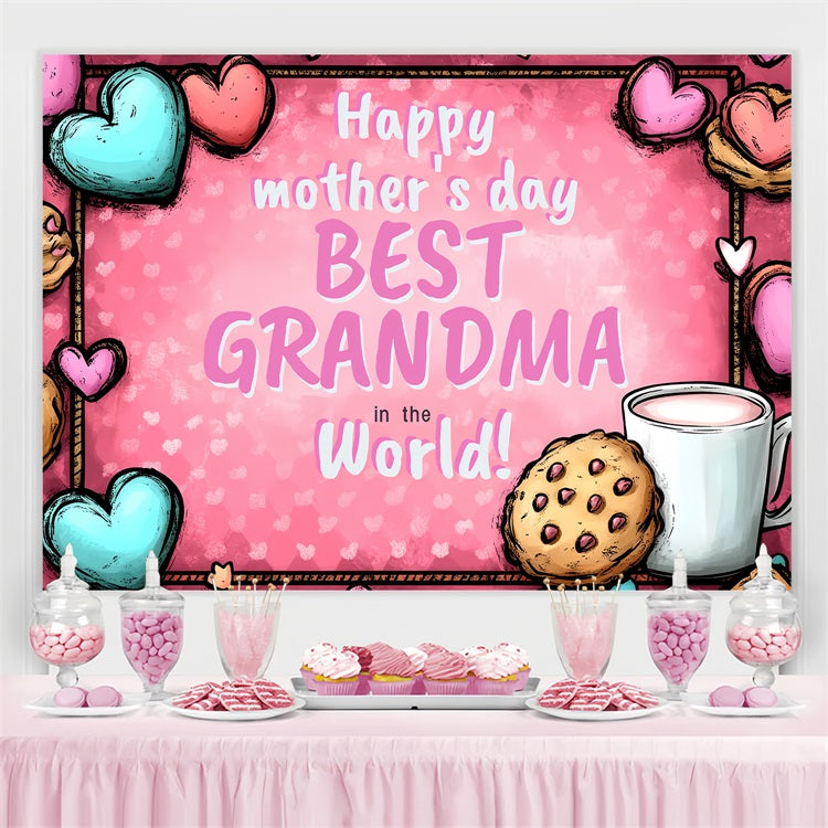 Mothers Day Backdrop Ideas Heartfelt Cookie Custom Backdrop CSH3-152