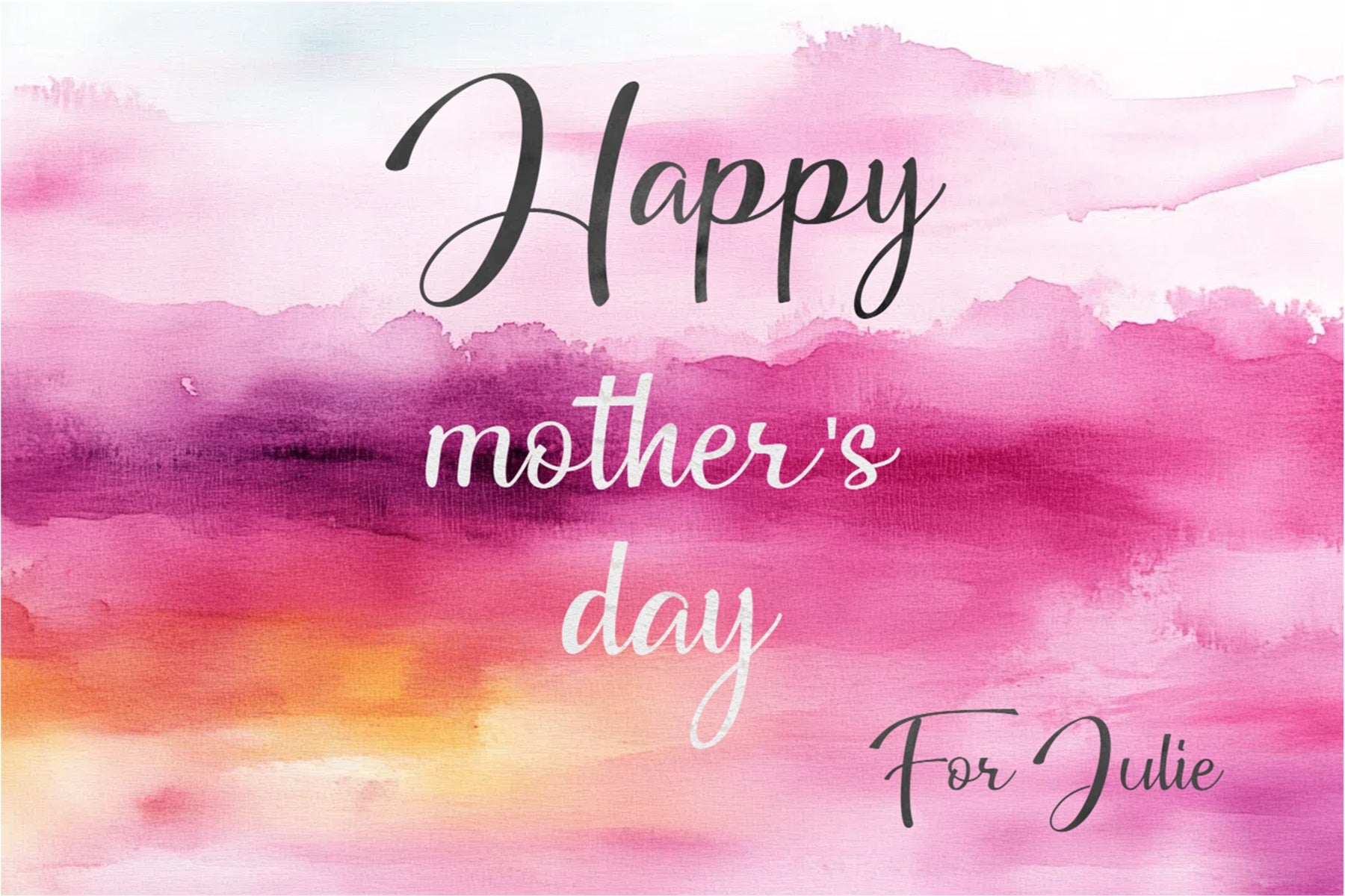 Mother's Day Backdrop Abstract Watercolor Pink Custom Backdrop CSH3-160
