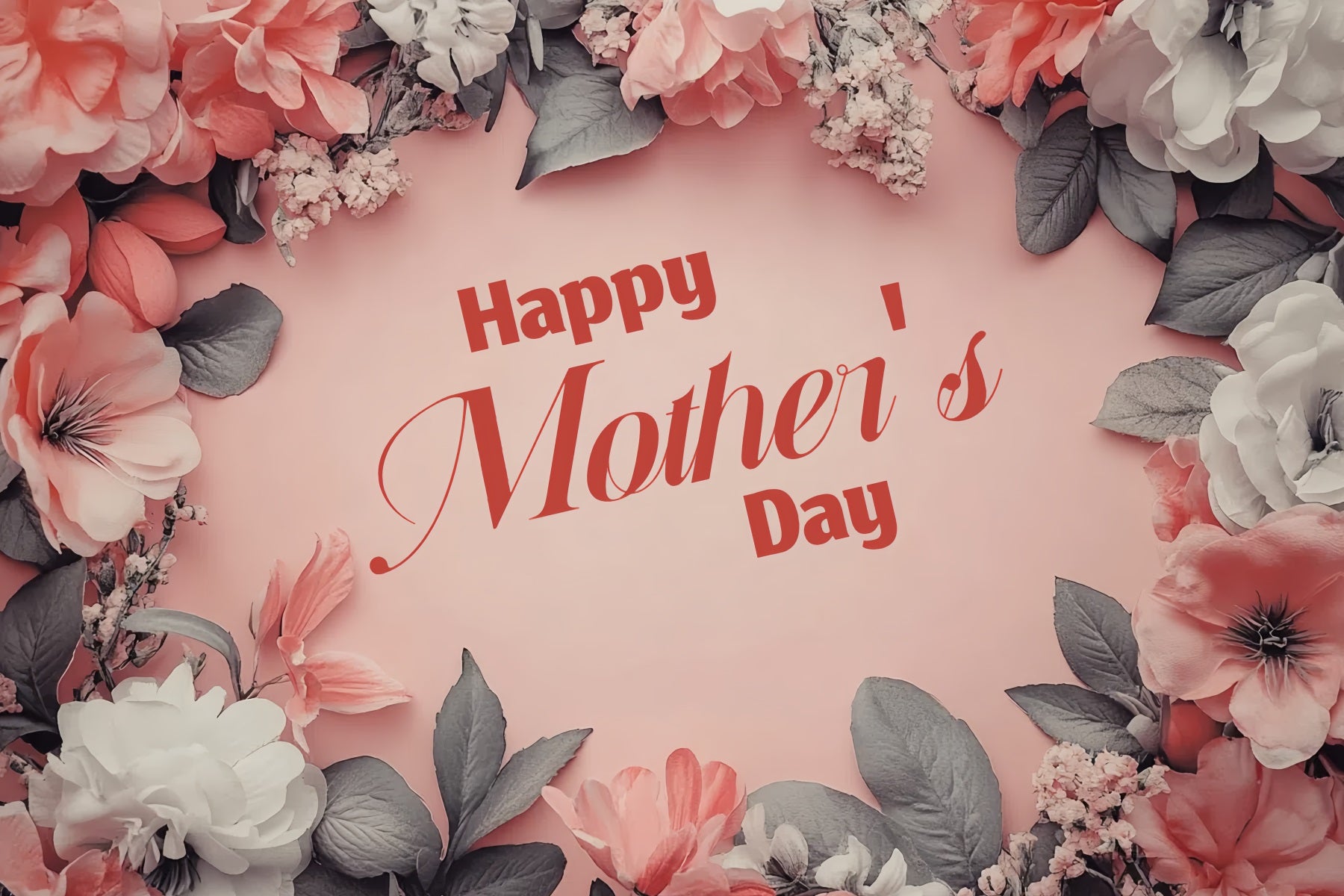Mother's Day Photography Backdrops Floral Beauty Personalised Backdrop CSH3-166