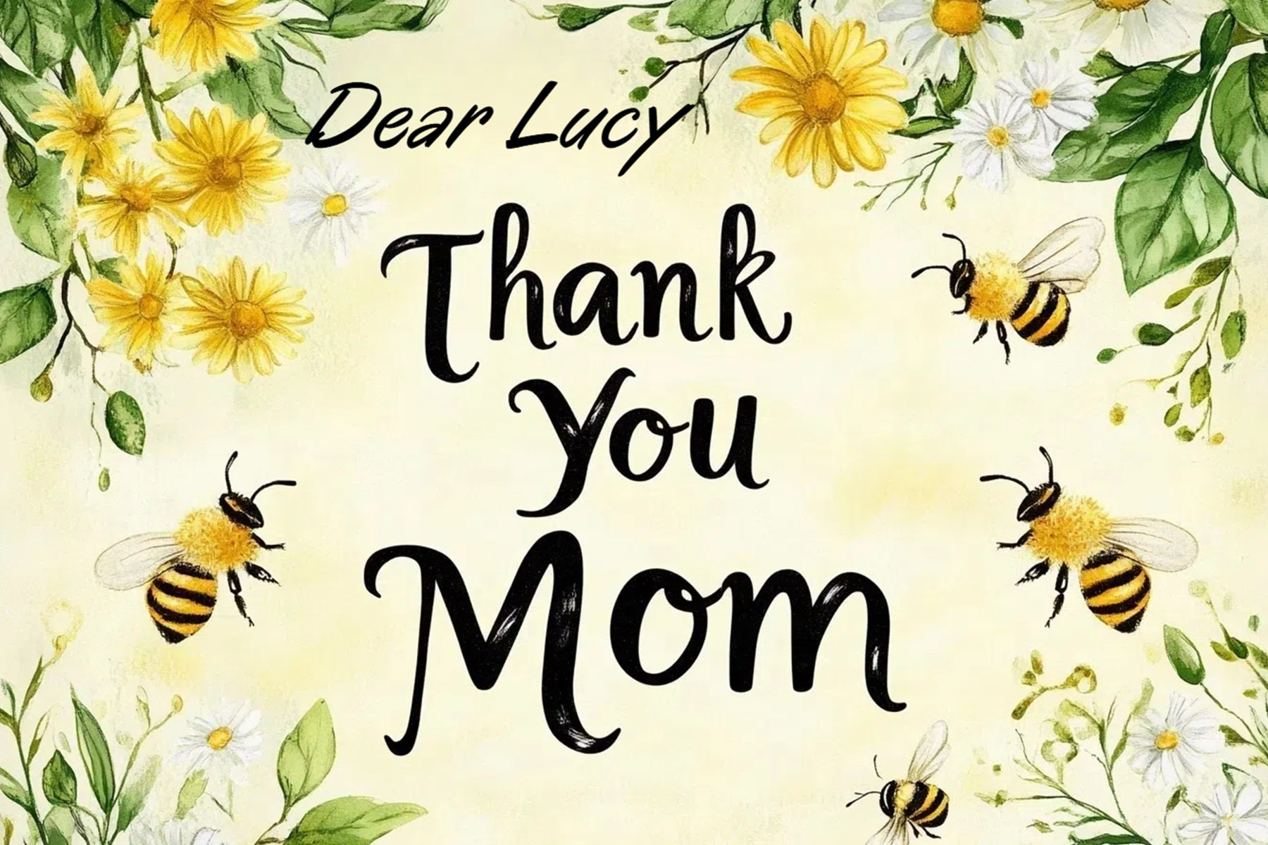 Mothers Day Backdrops Daisy Bee Custom Backdrop CSH3-172