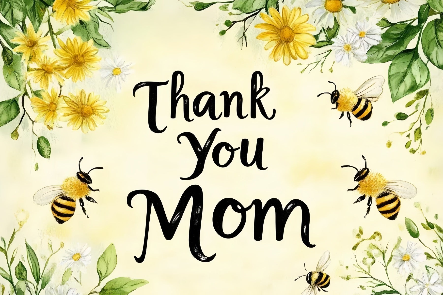 Mothers Day Backdrops Daisy Bee Custom Backdrop CSH3-172