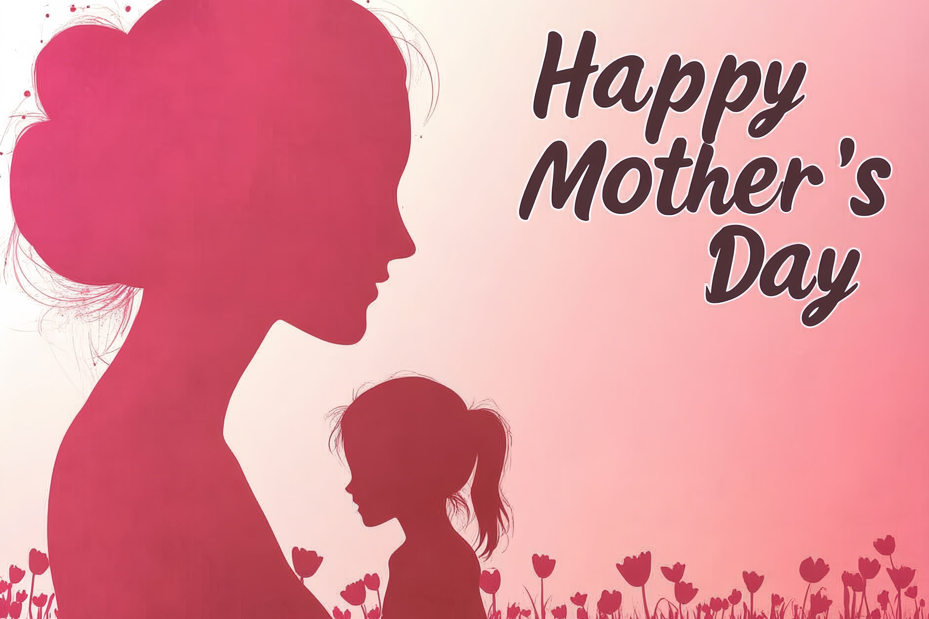 Mother's Day Backdrops Loving Moments Silhouette Custom Backdrop CSH3-193