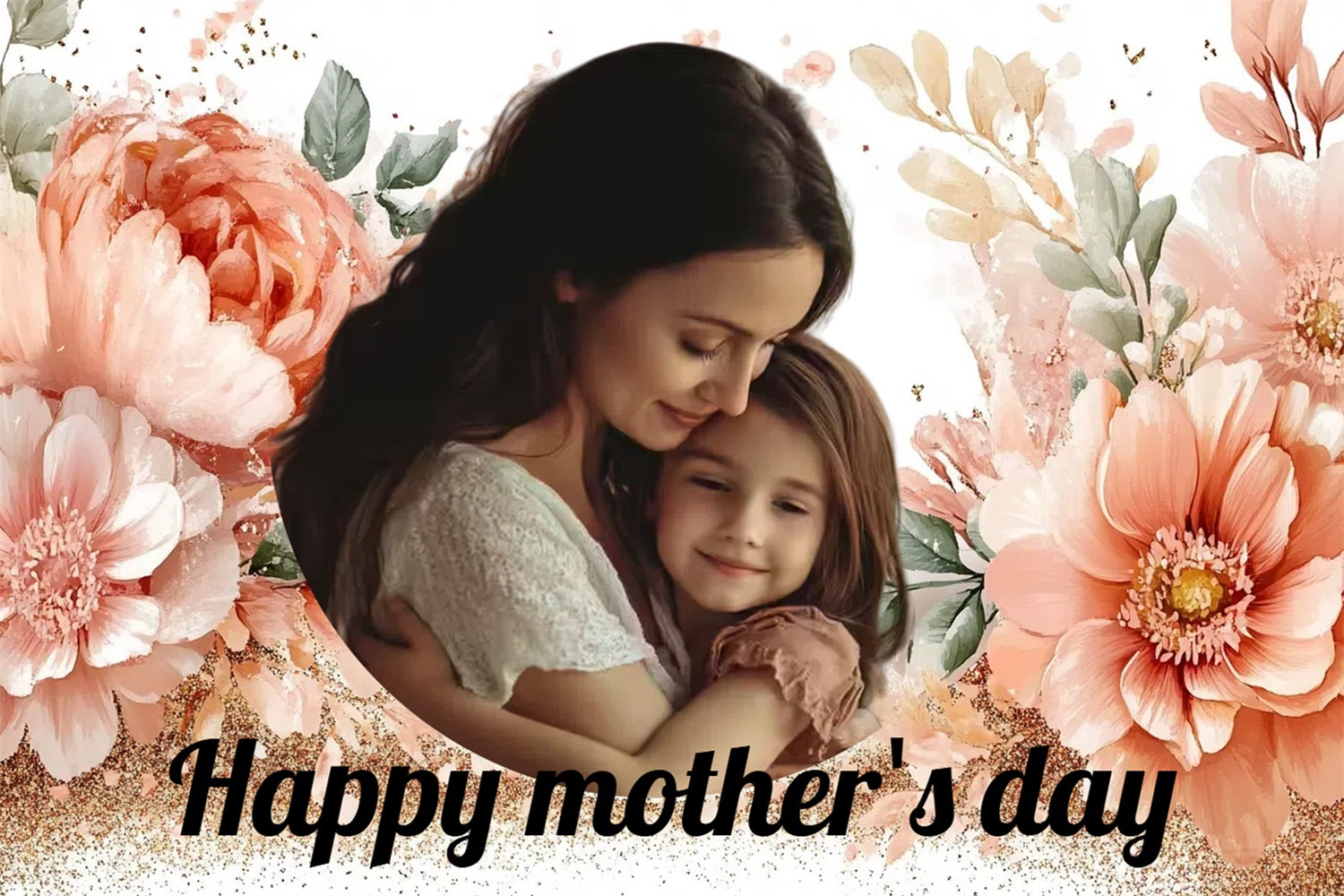 Mothers Day Backdrops Floral Love Customized Backdrop CSH3-195