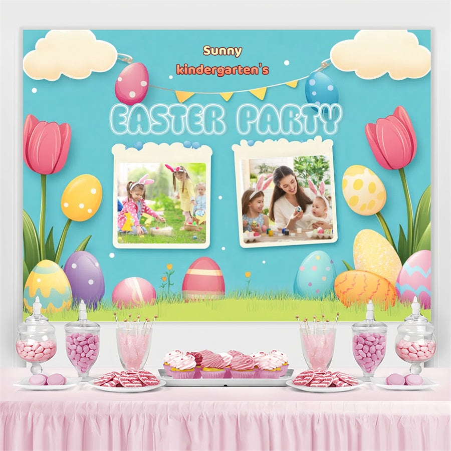 Easter Photo Backdrop Ideas Egg Adventure Custom Backdrop CSH3-224