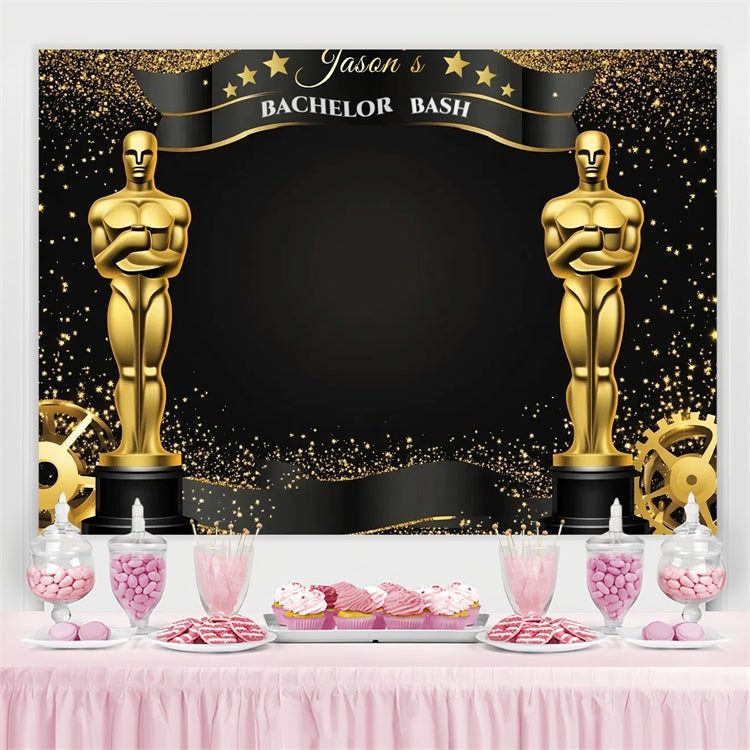 Wedding Backdrops Oscar Night Bachelor Party Custom Backdrop CSH3-298
