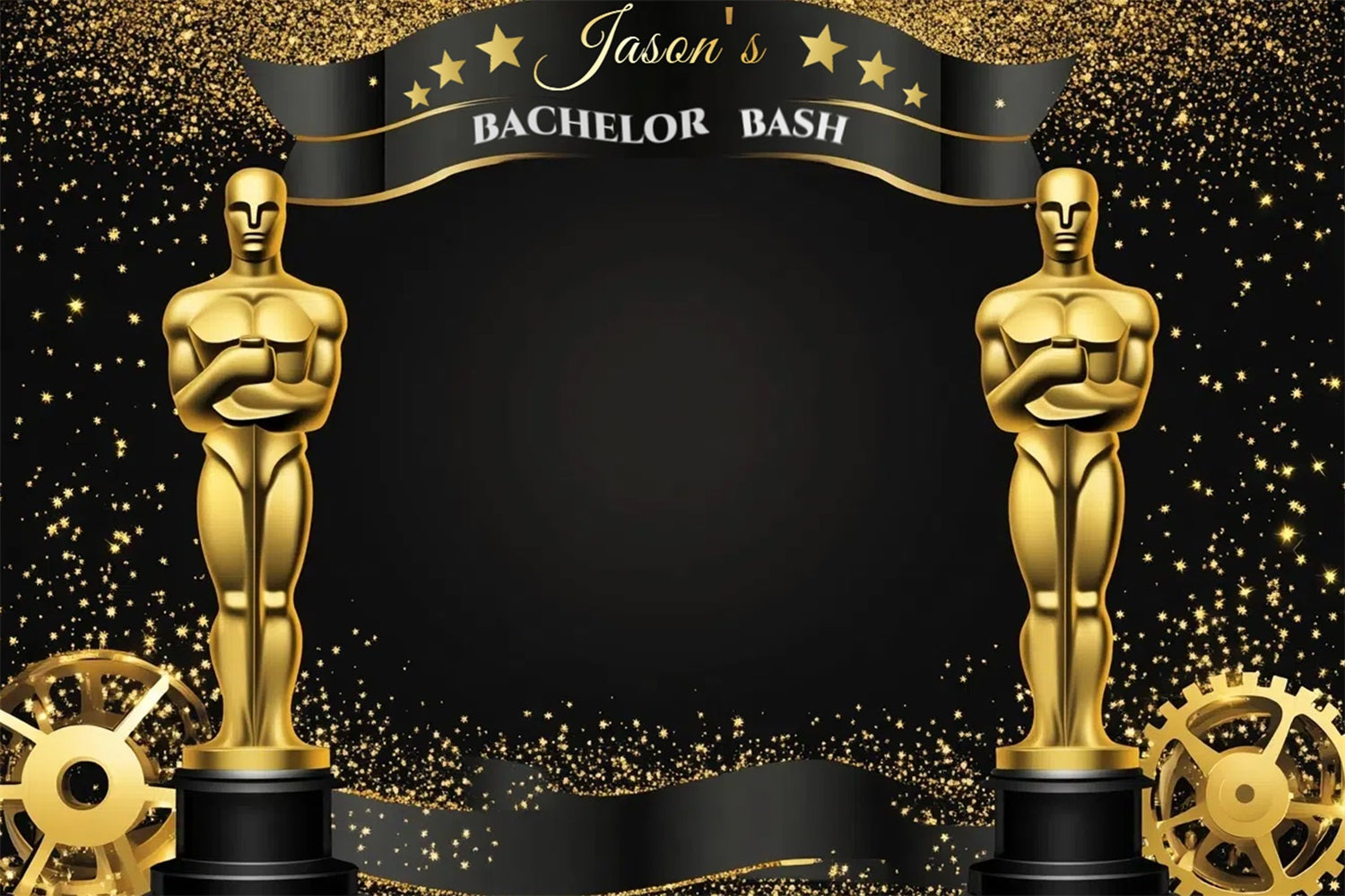 Wedding Backdrops Oscar Night Bachelor Party Custom Backdrop CSH3-298
