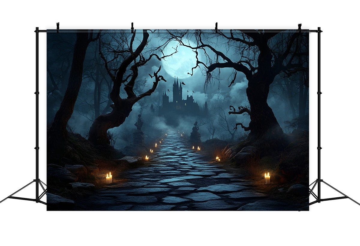 Halloween Photo Backdrop Horror Forest Walk Backdrop CSH4-100
