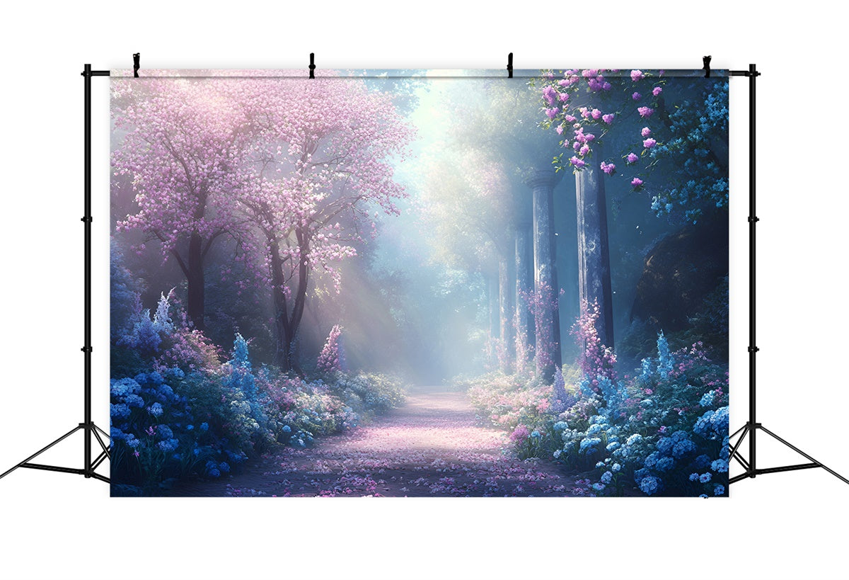 Forest Backdrop Romantic Trail Elegant Floral Backdrop CSH4-119