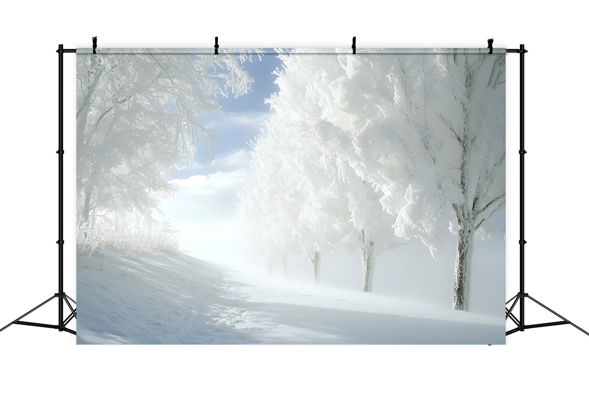 Photography Backdrop Forest Serene White Woods Backdrop CSH4-121