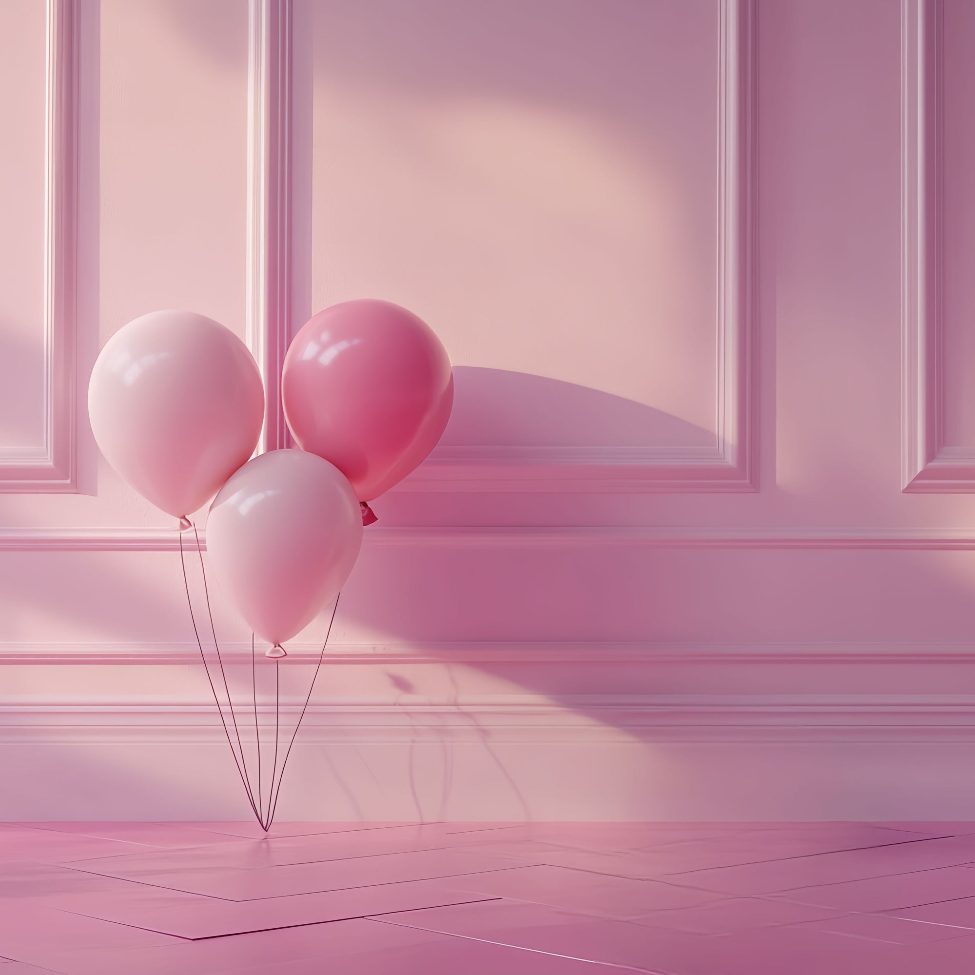 Pink Photo Backdrop Elegant Pink Wall Balloons Backdrop CSH4-178