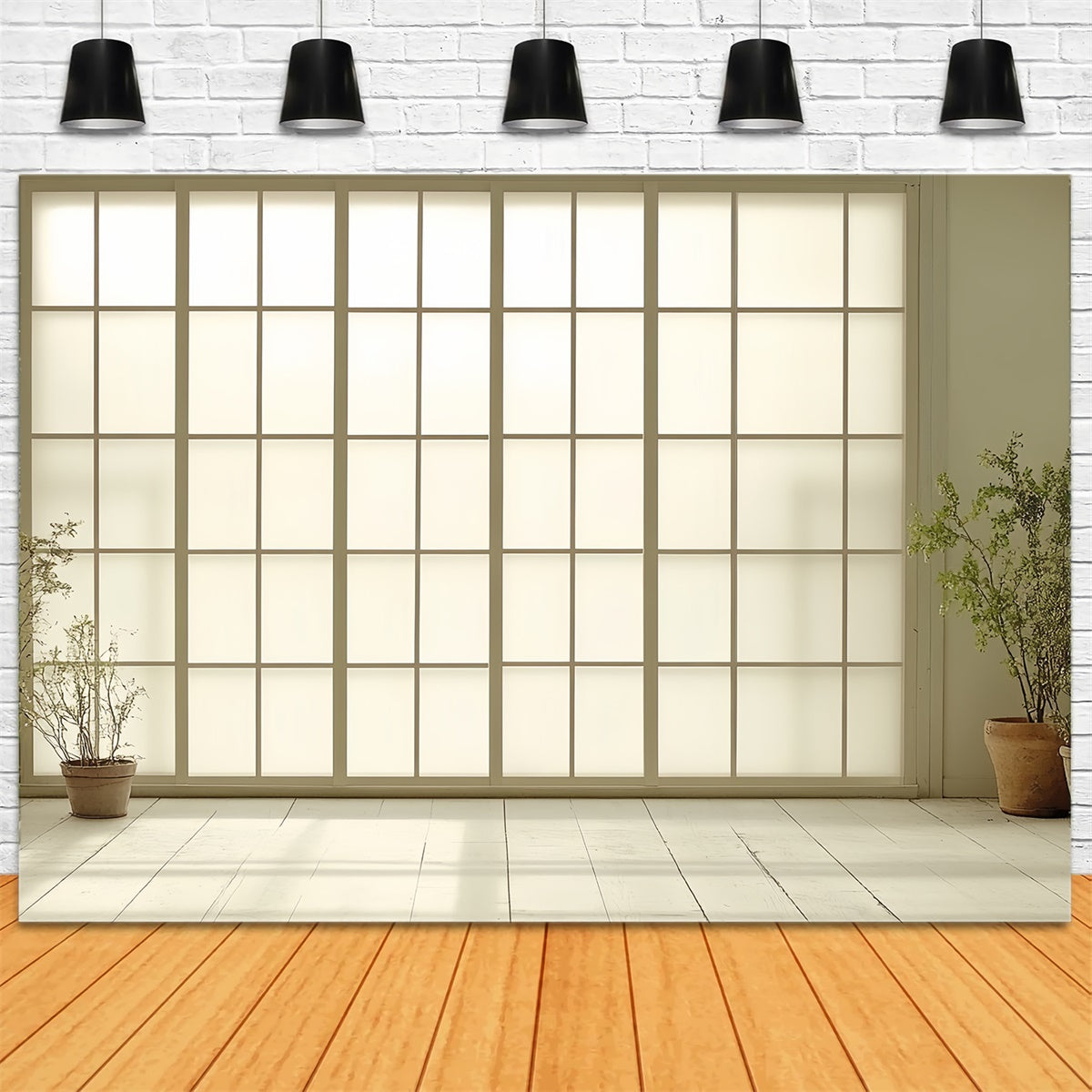 Backdrop For Portraits Minimal Japanese Grid Wall Backdrop CSH4-181