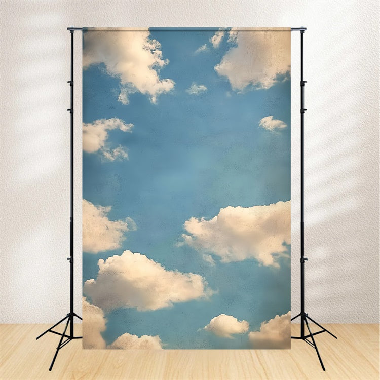 Portrait Studio Backdrops Tranquil Blue Sky Cloud Backdrop CSH4-182