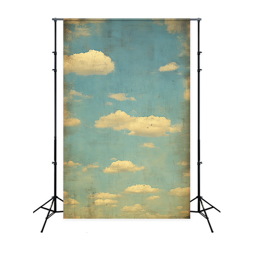 School Photo Backdrops Antique Sky Cloud Portrait Backdrop CSH4-183