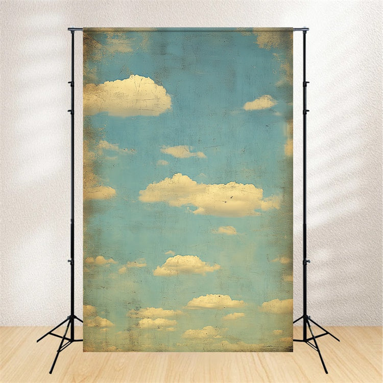 School Photo Backdrops Antique Sky Cloud Portrait Backdrop CSH4-183