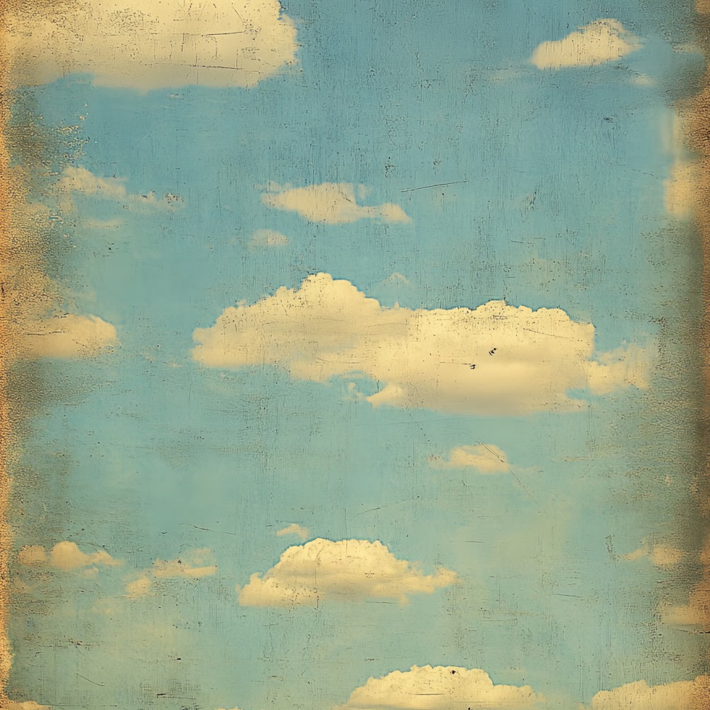 School Photo Backdrops Antique Sky Cloud Portrait Backdrop CSH4-183