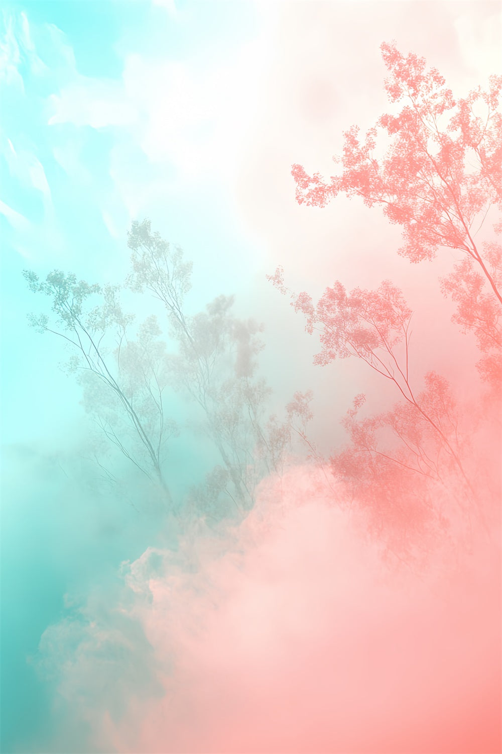 School Portrait Backdrops Gradient Woodland Mist Backdrop CSH4-186