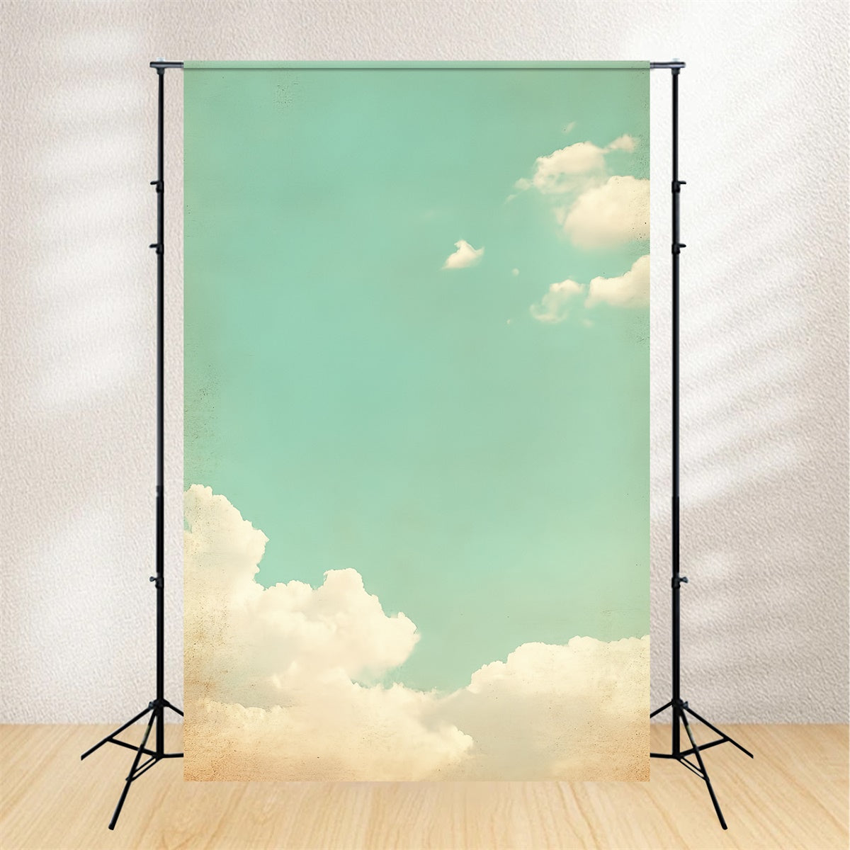 Backdrops For Portraits Retro Sky Puffy Clouds Backdrop CSH4-188