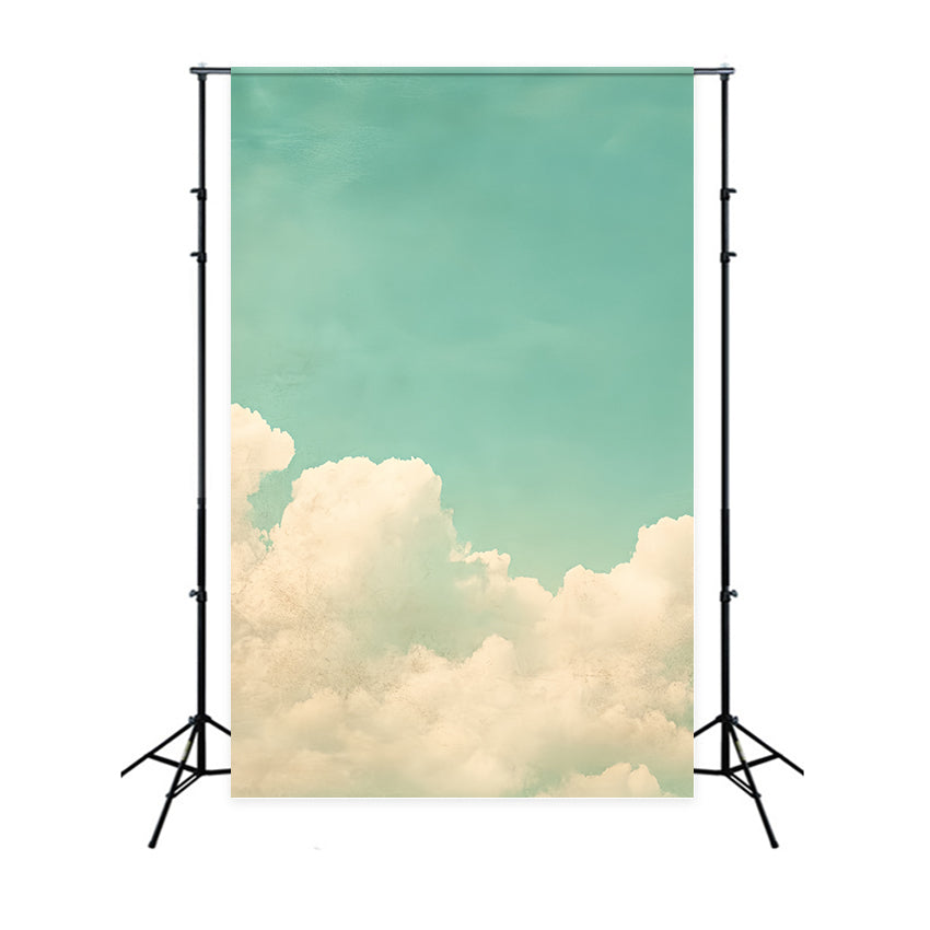 School Photo Backdrops Vintage Style Cloudscape Backdrop CSH4-189