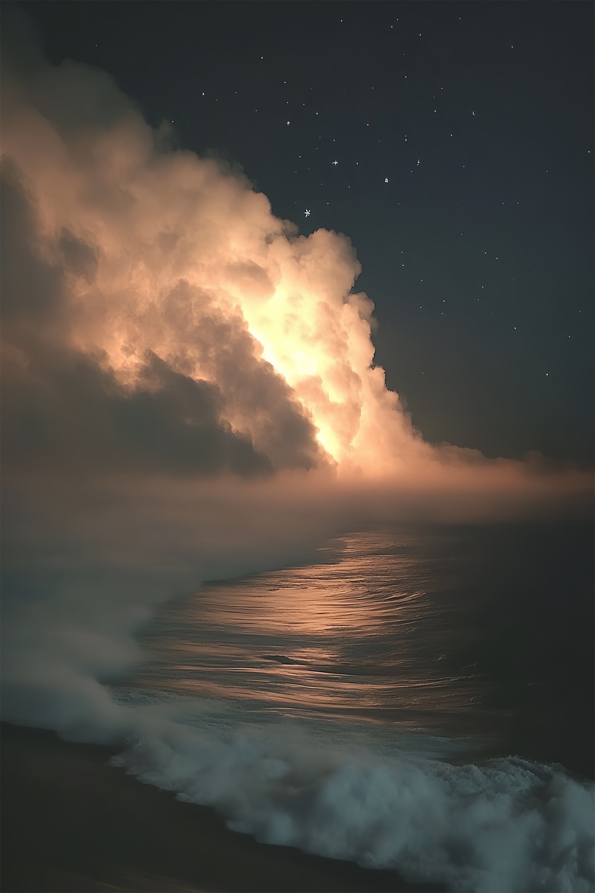 Portrait Photography Backdrops Dreamy Night Sky Sea Backdrop CSH4-191