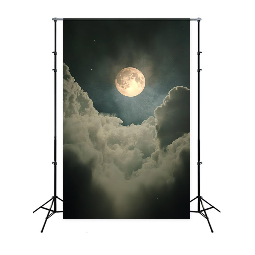 Backdrops For Portraits Moody Moonlit Clouds Backdrop CSH4-192