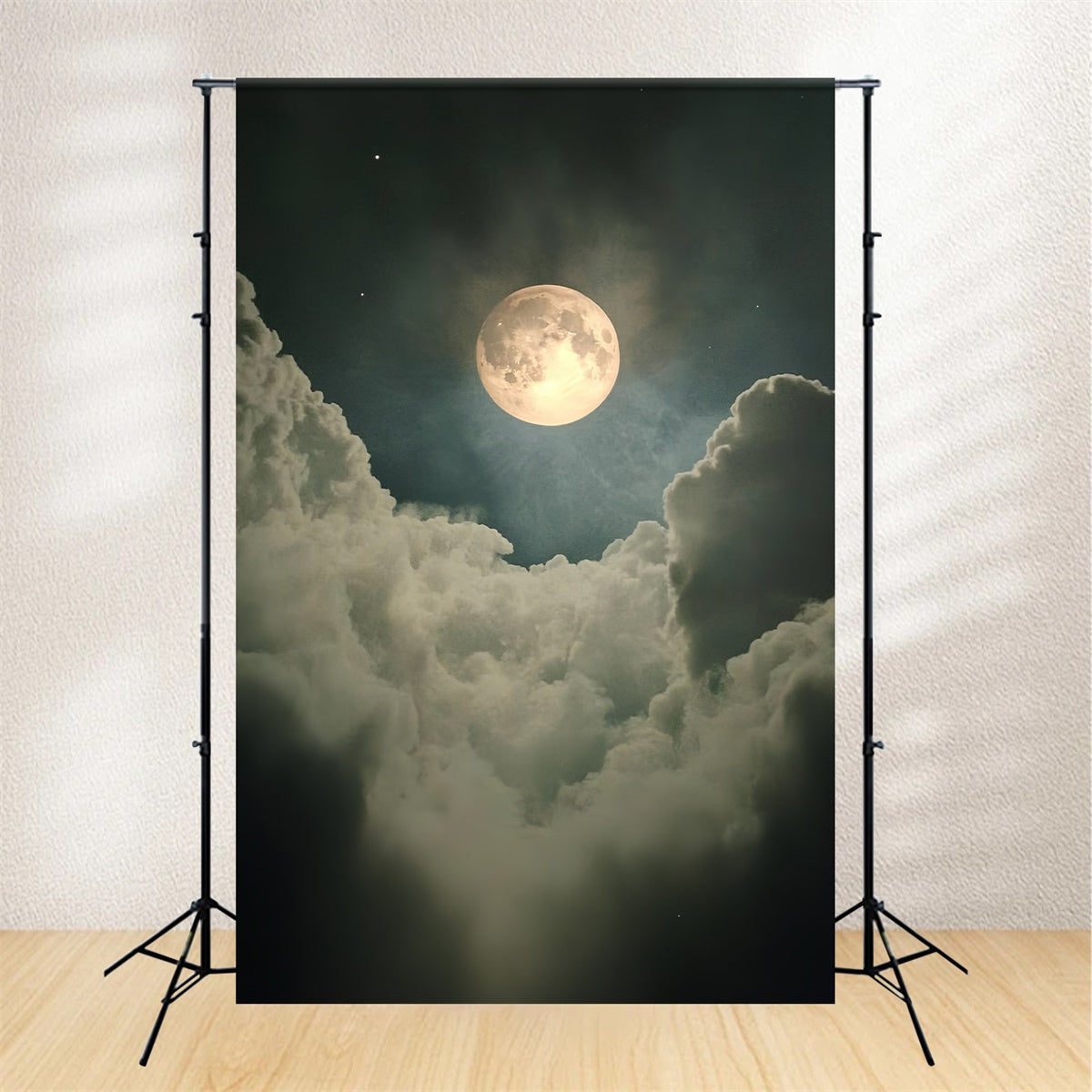 Backdrops For Portraits Moody Moonlit Clouds Backdrop CSH4-192