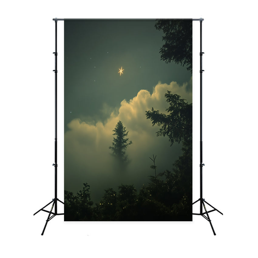 Portrait Studio Backdrops Dreamy Star Glow Forest Backdrop CSH4-193