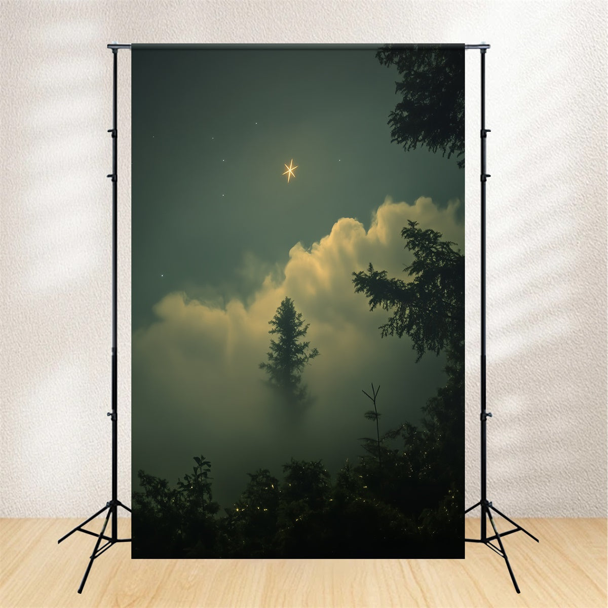 Portrait Studio Backdrops Dreamy Star Glow Forest Backdrop CSH4-193