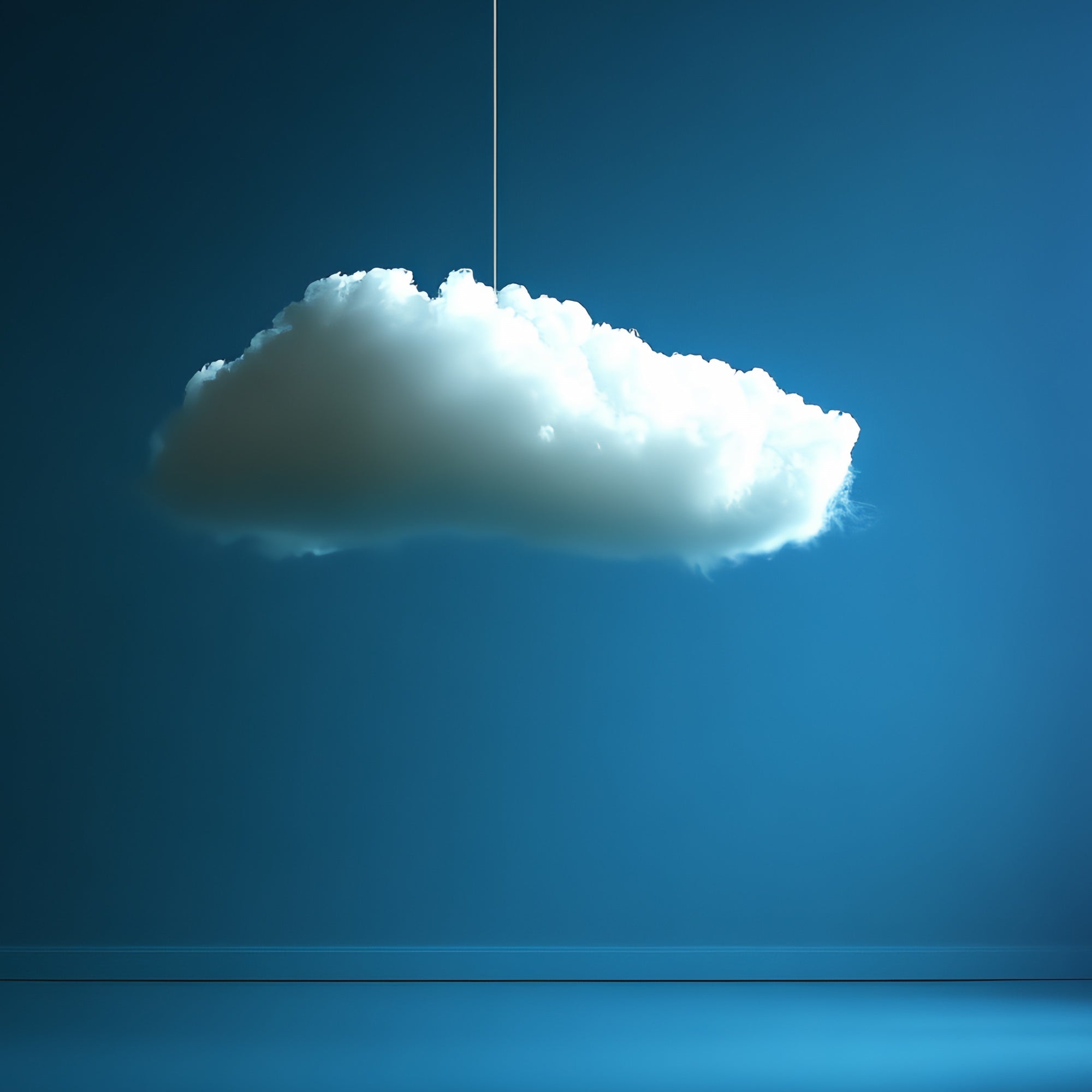 Cloud Photography Backdrop Floating Cloud Blue Room Backdrop CSH4-235