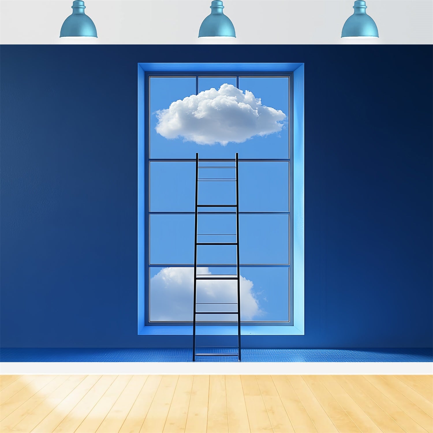 Sky Backdrop For Photography Calm Sky Puffy Cloud Backdrop CSH4-237