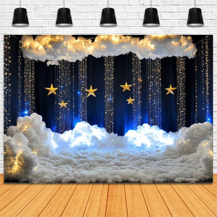 Cloud Backdrop Photography Twinkle Star Cloud Fantasy Backdrop CSH4-246