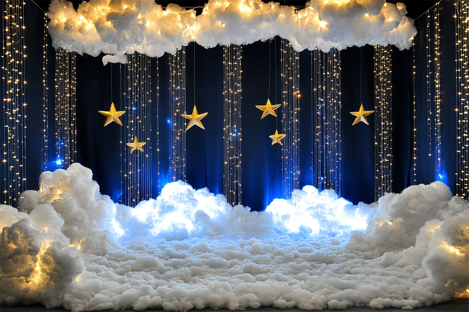 Cloud Backdrop Photography Twinkle Star Cloud Fantasy Backdrop CSH4-246