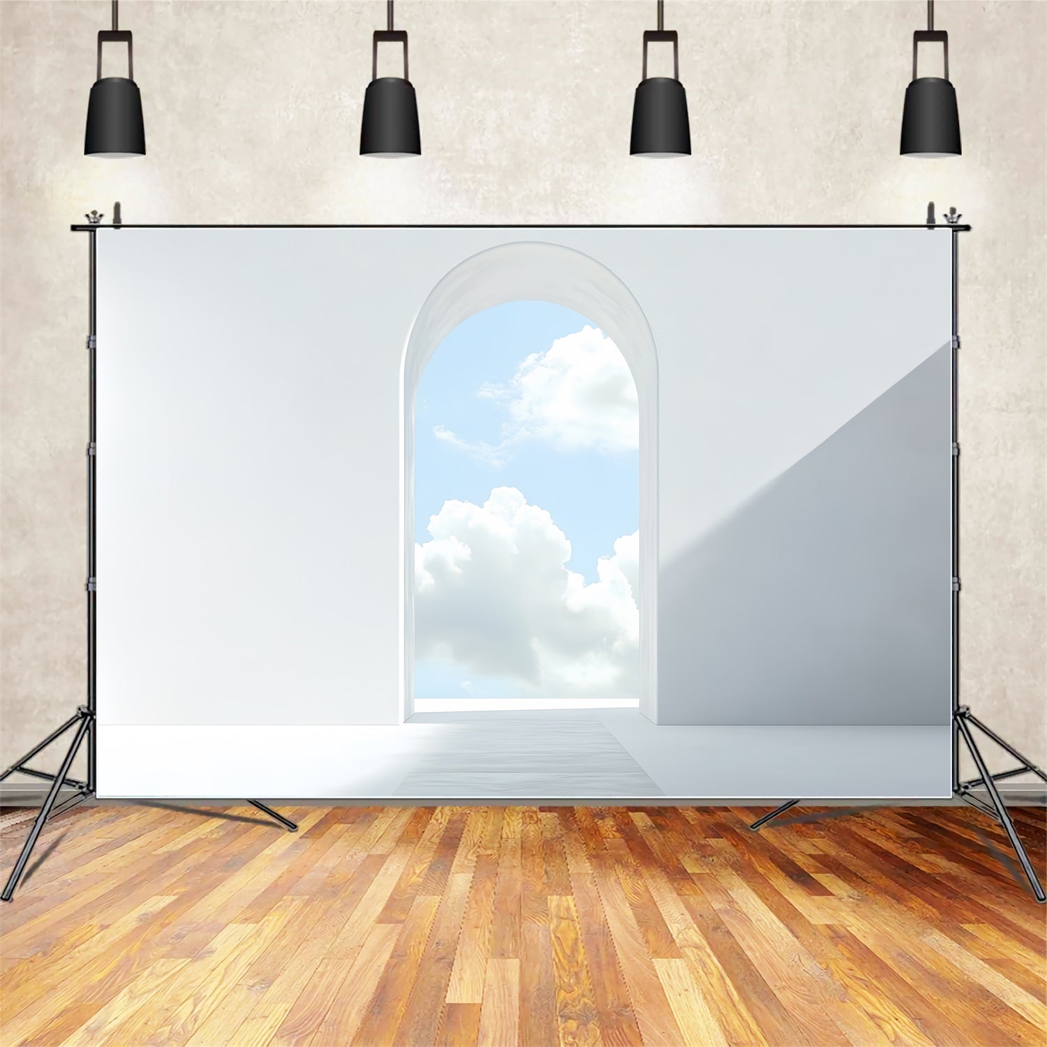 Sky Backdrop Clouds Minimalist Archway Cloud Sky Backdrop CSH4-255