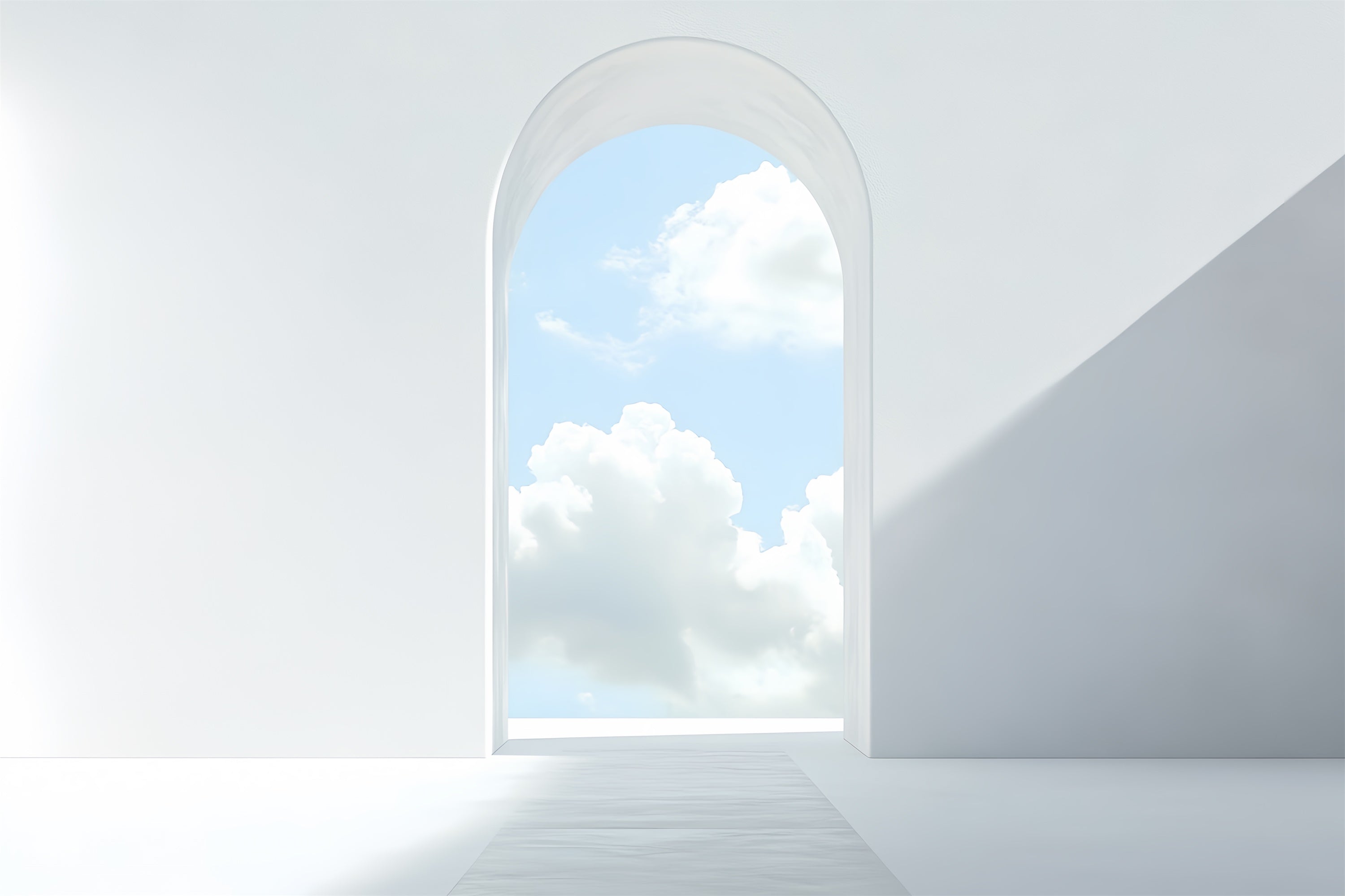 Sky Backdrop Clouds Minimalist Archway Cloud Sky Backdrop CSH4-255