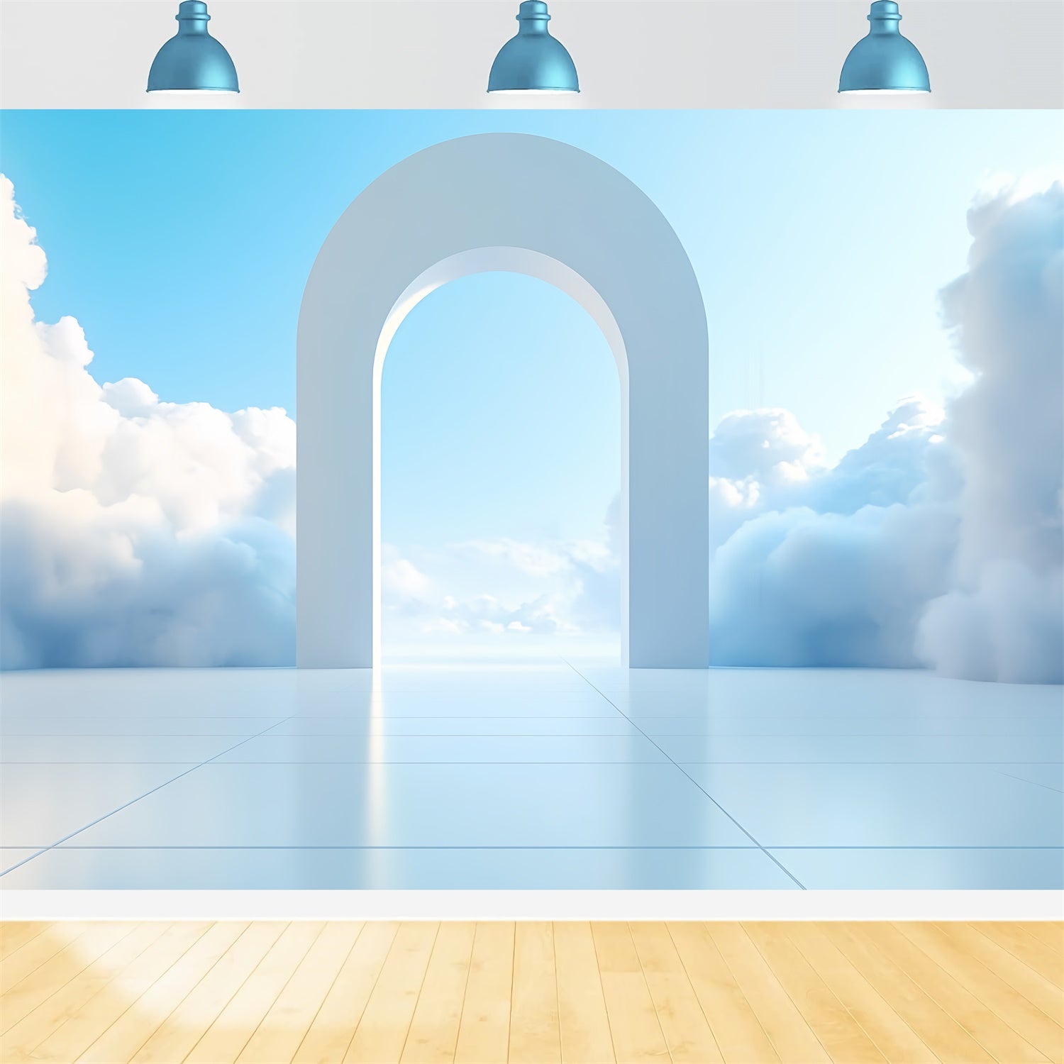 Blue Sky Backdrops Fantasy Sky Arch Cloud Backdrop CSH4-256