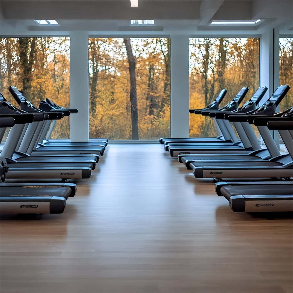 Photography Sports Backdrops Treadmill Gym Room Backdrop CSH4-379
