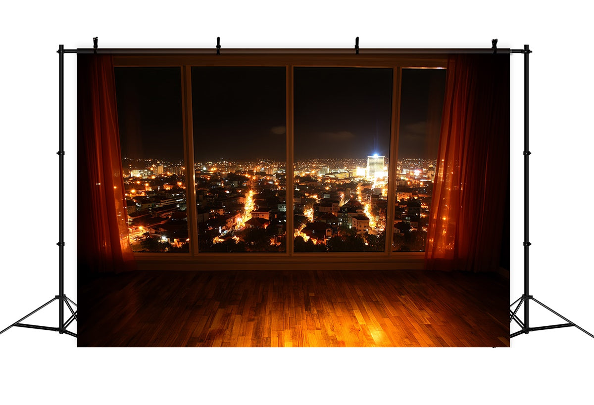 Vintage Photography Backdrops Midnight City View Backdrop CSH4-401