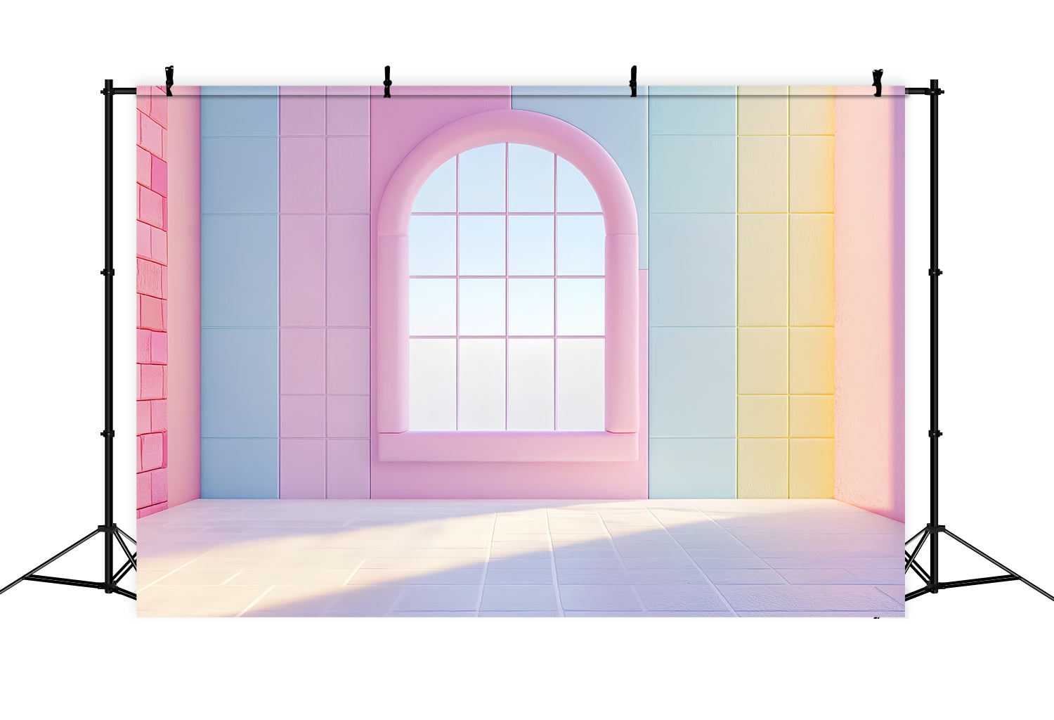 Architecture Backdrop Candy Window Arched Wall Backdrop CSH4-419
