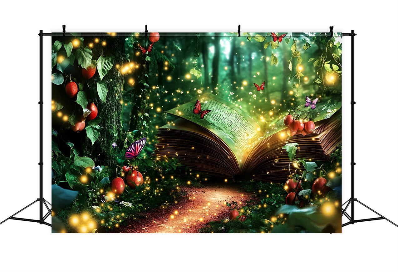Enchanted Forest Backdrop Magical Book Pathway Backdrop CSH4-73