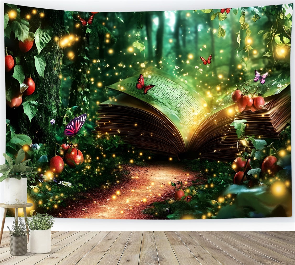 Enchanted Forest Backdrop Magical Book Pathway Backdrop CSH4-73